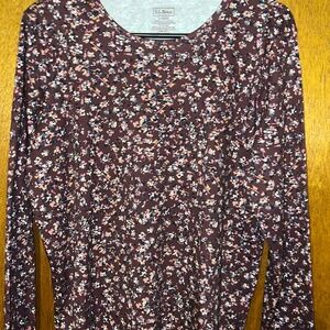 L.L. Bean Large Long Sleeve Supima Cotton Tee